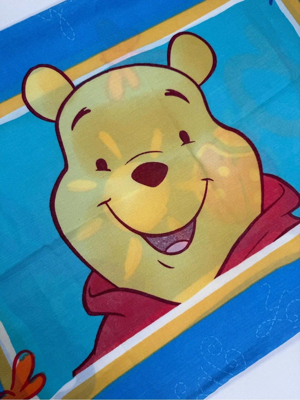 VINTAGE DISNEY Winnie The Pooh Standard Pillowcase Reversible USA 90s Classic